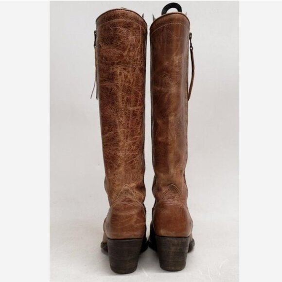 Ariat Women's Brown Leather Pointed Toe Boots - Size 7.5B - Picture 2 of 6